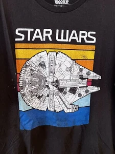 Camiseta Star Wars Millenium Falcon Negra Talla L. BLS2 - Imagen 1 de 4