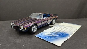FRANKLIN MINT 1970 CHEVY CAMARO Z/28 CUSTOM SIGNATURE LIMITED 493/1500 1/18 DC - Picture 1 of 12