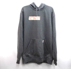 Carhartt RAIN DEFENDER Pullover Hoodie Size XL TALL Oversized Gray Heavy Weight - Picture 1 of 14