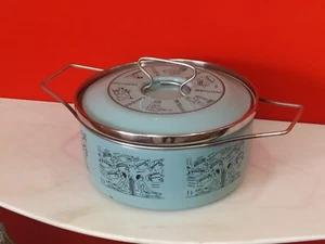 Topf SILTALModell ÄGYPTEN Medium Hieroglyphen schwarz Design Carla Lamm 70er Jahre - Bild 1 von 6