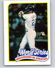 1989 O-Pee-Chee Baseball #382 Kirk Gibson Dodgers V96213