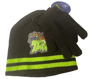 NWT TMNT Beanie / Gloves 3pcs - New old stock 2019 - Picture 1 of 8