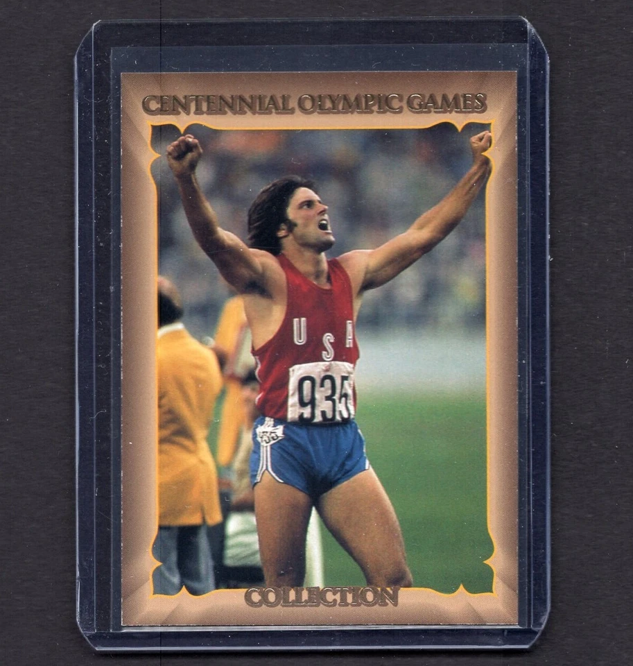 Tarjeta de atletismo de los Juegos Olímpicos de Bruce Jenner 1996 Collect-A-Card #10 PSA Foto 1 de 2