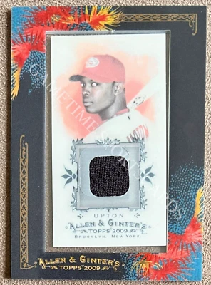 Justin Upton 2009 Topps Allen & Ginter's Game Jersey #AGR-JU Mini Framed Relic - Image 1 of 2