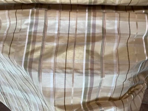 10 METRE LENGTH... CHECK FAUX SILK FABRIC - Picture 1 of 5