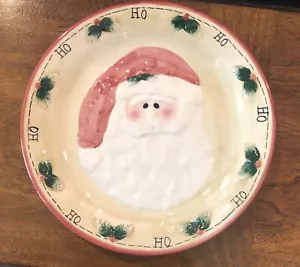 Crazy Mountain Christmas Santa Face Ho-Ho-Ho Plate 7.5" NEW - Picture 1 of 6