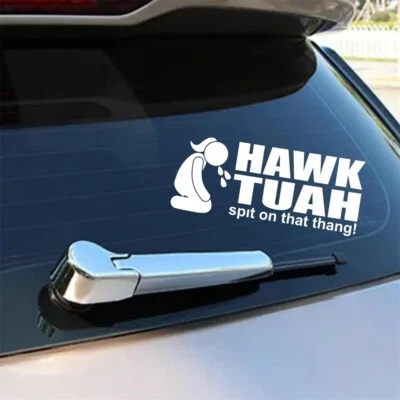 Hawk Tuah Spit On That Thang crache sur ce Sticker de MEME Vinyl Vinyl )