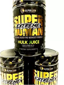 Alpha Lion Superhuman Extreme Pre-Workout Intense (21 Servings) Hulk Juice - Picture 1 of 4
