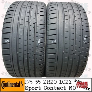 275 35 ZR 20 x2 Continental 102Y MO Part Worn Used Tyres 27535R20x2 6-6.3mm - Picture 1 of 17