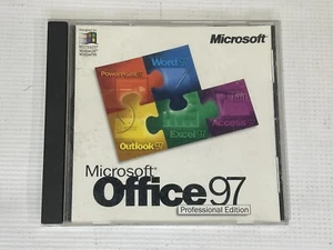Microsoft Office 97 Professional Edition CD for Windows 95 w/ Key - Picture 1 of 2