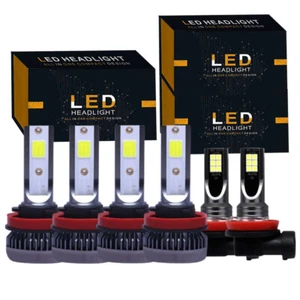 For Toyota Tacoma 2016-2020 6x LED Headlight High Low Fog Light Bulbs Combo Kits - Picture 1 of 12