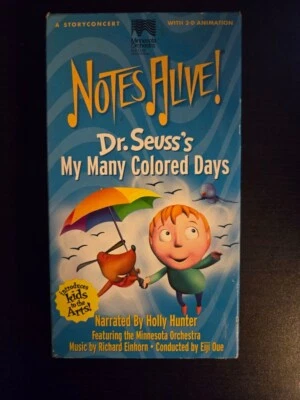 NOTES ALIVE Dr. Seuss's My Many Colored Days VHS 1999  *BUY 2 GET 1 FREE* - Image 1 of 2