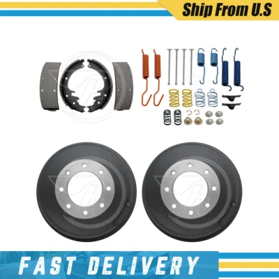 Se adapta a Chevrolet C3500 1998-2000 tambores traseros zapatas de freno y kit de resorte de herrajes Foto 1 de 4