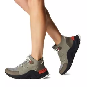 Sorel Kinetic Rnegd Caribou Boots Waterproof Grey Green Alpine Tundra size 7 NEW - Picture 1 of 9