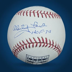 Whitey Ford signed autographed HOF logo baseball with "HOF '74" (JSA) - Picture 1 of 1