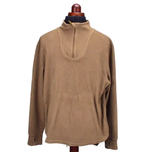 British Army Thermal Fleece Combat Undershirt 180/100 L Olive Base Layer Top - Picture 1 of 5