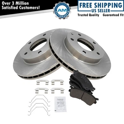 Front Ceramic Brake Pad & 2 Rotors Set Kit for Mazda Protege Protege5 - Image 1 of 4
