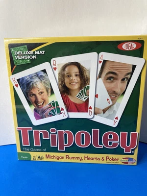 Tripoley 豪华垫子版本密歇根州拉米心扑克游戏 - 全新未拆封 — 第 1/4 张图片