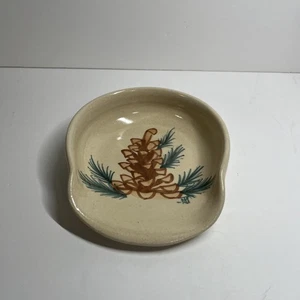 Paul Storie Pinecone Spoon Rest, Rustic Pottery Accent - Picture 1 of 6