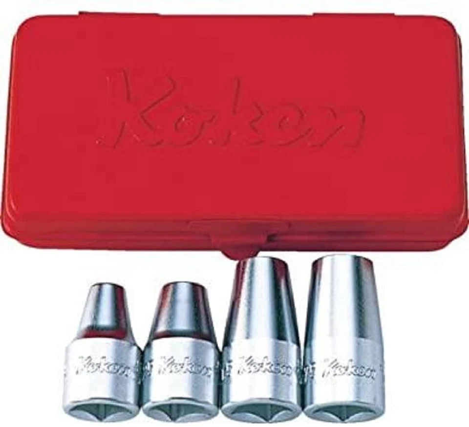 KOKEN 1/2 STUD BOLT SOCKET 4 SIZE SET M6xP1.0～M12xP1.75 4203M Tool Japan - Image 1 of 1