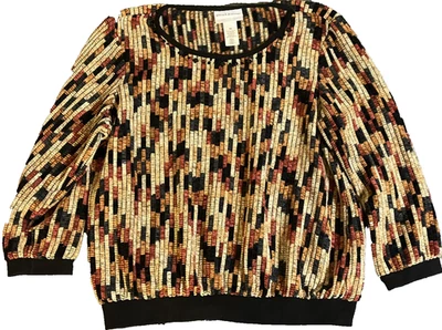 Blusa Alfred Dinner Vintage Pequeña Mediana Cottage Manga Larga Cárdigan Años 80  Foto 1 de 4