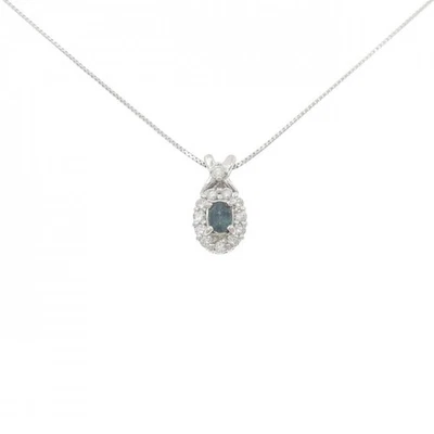 Auténtico collar de alejandrita K18WG 0,20 CT #270-004-201-7315 Foto 1 de 4