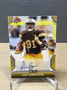 Carl Granderson 2019 Leaf Draft Gold Rookie Auto #BA-CG1 New Orleans Saints - Picture 1 of 3