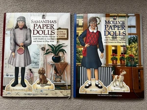 American Girl Samantha & Molly bambole di carta, abiti, accessori usati - Foto 1 di 7