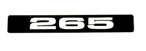 265 Cubic Inch Emblem (B) Standard - Picture 1 of 1