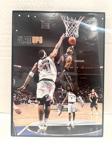 Vince Carter Slam Ups Poster  11x15 Comes framed Cover