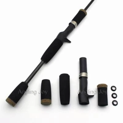 EVA and Rubber Cork Casting Fishing Rod Handle Kit Split Rod Building Grips - Image 1 of 4