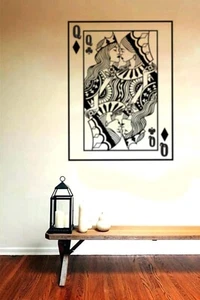 Reina de Corazones Lesbianas Diseño Beso Arte de Pared/Pegatina Ventana/Calcomanía/Pegatina de Pared - Imagen 1 de 5