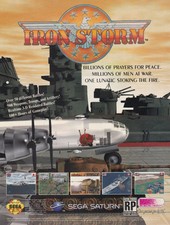 Original 1996 IRON STORM Sega Saturn video game print ad page