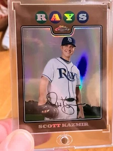 2008 Topps Chrome #3 533/599 Scott Kazmir limited edition brown edged card - Picture 1 of 14