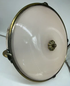VINTAGE STUNNING HUGE PALE PINK UPLIGHTER - Picture 1 of 8