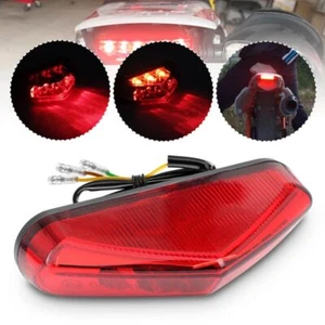 Luz trasera LED para guardabarros freno DRL matrícula motocicleta moto todoterreno ATV - Imagen 1 de 7
