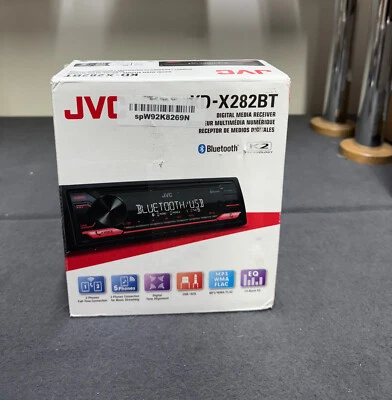 JVC Bluetooth Digital Media Car Radio Stereo USB iPhone Bluetooth 282BT #OP - Image 1 of 4