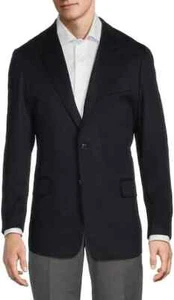 Kired by Kiton Navy Blazer 42S (EU52S) 100% Cashmere Modern Fit Sport Coat $1300 - Picture 1 of 12