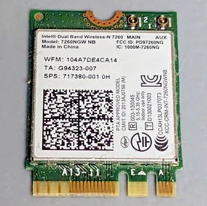 Lot of 50 Intel Dual Band Wireless AC7260 Model 7260NGW WiFi Wireless card - Picture 1 of 3