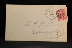 Vermont: Putney Falls 1895 copertina + lettera, scarcer DPO Windham Co - Foto 1 di 5