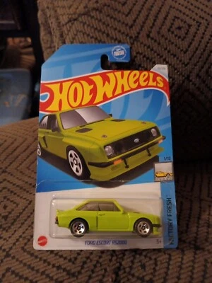 Hot Wheels -  2024 Series Car- Bright Green FORD ESCORT RS2000factory Fresh1/10 - Image 1 of 4