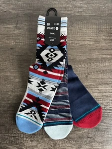 Stance Casual Crew Cotton Socks - Mirage 3-Pack - Unisex Size MEDIUM (NWT) - Picture 1 of 4