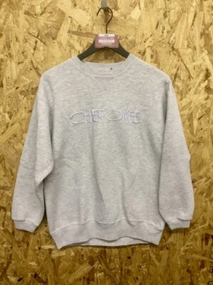Sudadera Cherokee Vintage Bordada Gris Pequeña #5506 Foto 1 de 4