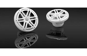 JL Audio MX650-CCX-SG-WH Marine Coaxial Speaker with White "Sport" Grilles - Picture 1 of 10