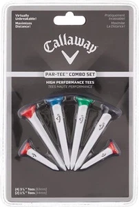 Callaway Par-tee Plastic Golf Tees, White, 4 Pack - Picture 1 of 4