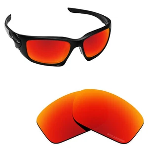 Hawkry SaltWater Proof Fire Red Replacement Lenses for-Oakley Scalpel -Polarized - Picture 1 of 3