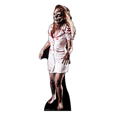 ZOMBIE NURSE Lifesize CARDBOARD CUTOUT Standup Standee Scary Halloween Prop F/S — 第 1/2 张图片