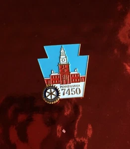 Rotary International Pin District 7450 Independence Hall Pennsylvania - Bild 1 von 1