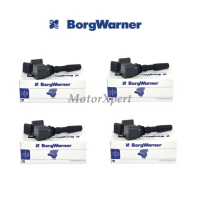 BorgWarner 4 pcs Ignition Coils 04E905110F for AUDI A3 A4 A5 Q2 VW Tiguan Jetta - Image 1 of 2