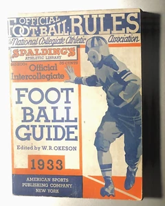 1933 Spalding Football Guide; Athletic Library Official Intercollegiate Edition - Picture 1 of 9